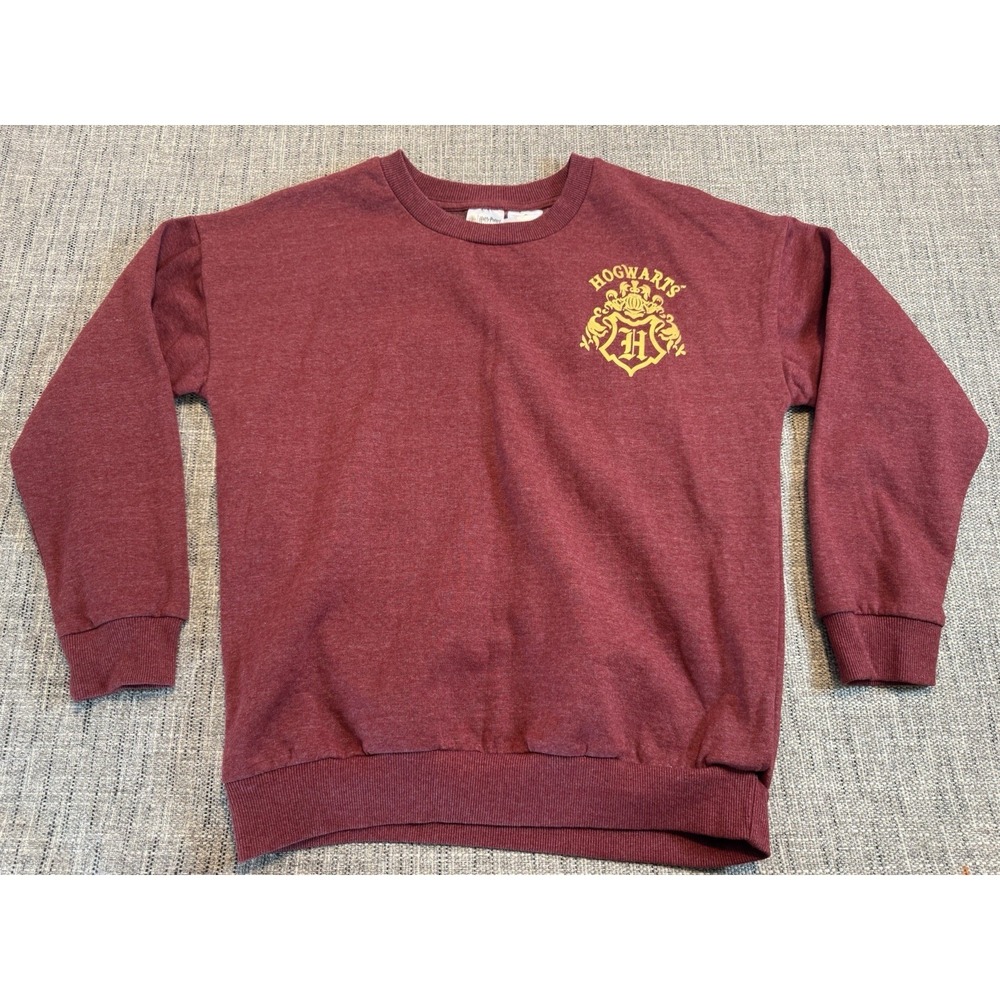Harry Potter Sweatshirt Adult Small Maroon Crewneck Hogwarts I Solemnly Swear